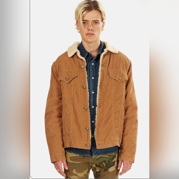 R13 Tan SKY Trucker Jacket Sz Small R13 - Picture 3 of 8